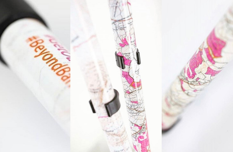 Mel Nicholls' Personalised Cool Crutches with Ordinance Survey Get Outside Campaign