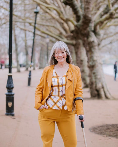 Nancy Models with Gold Glitter Crutches