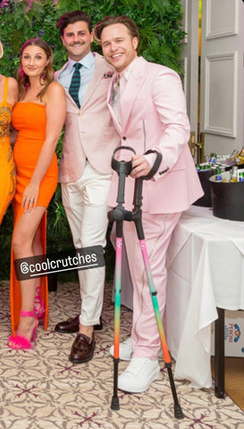 Olly Murs looks Dapper on colourful Cool Crutches