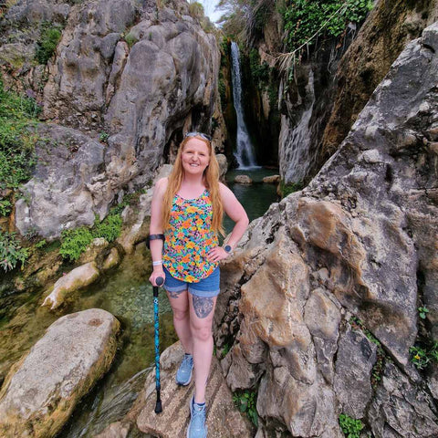 Sarah Curran Climbing on Cool Crutches