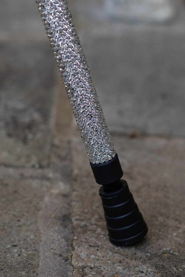 Sparkly rhinestone bling walking stick by Glamsticks, with diamanté