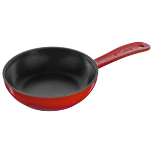 Staub Cast Iron - Fry Pans/ Skillets 11-Inch, Traditional Deep Skillet, Cherry