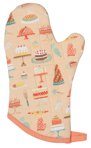 Jubilee Blue Doodle Oven Mitt - Set of Two One-Size