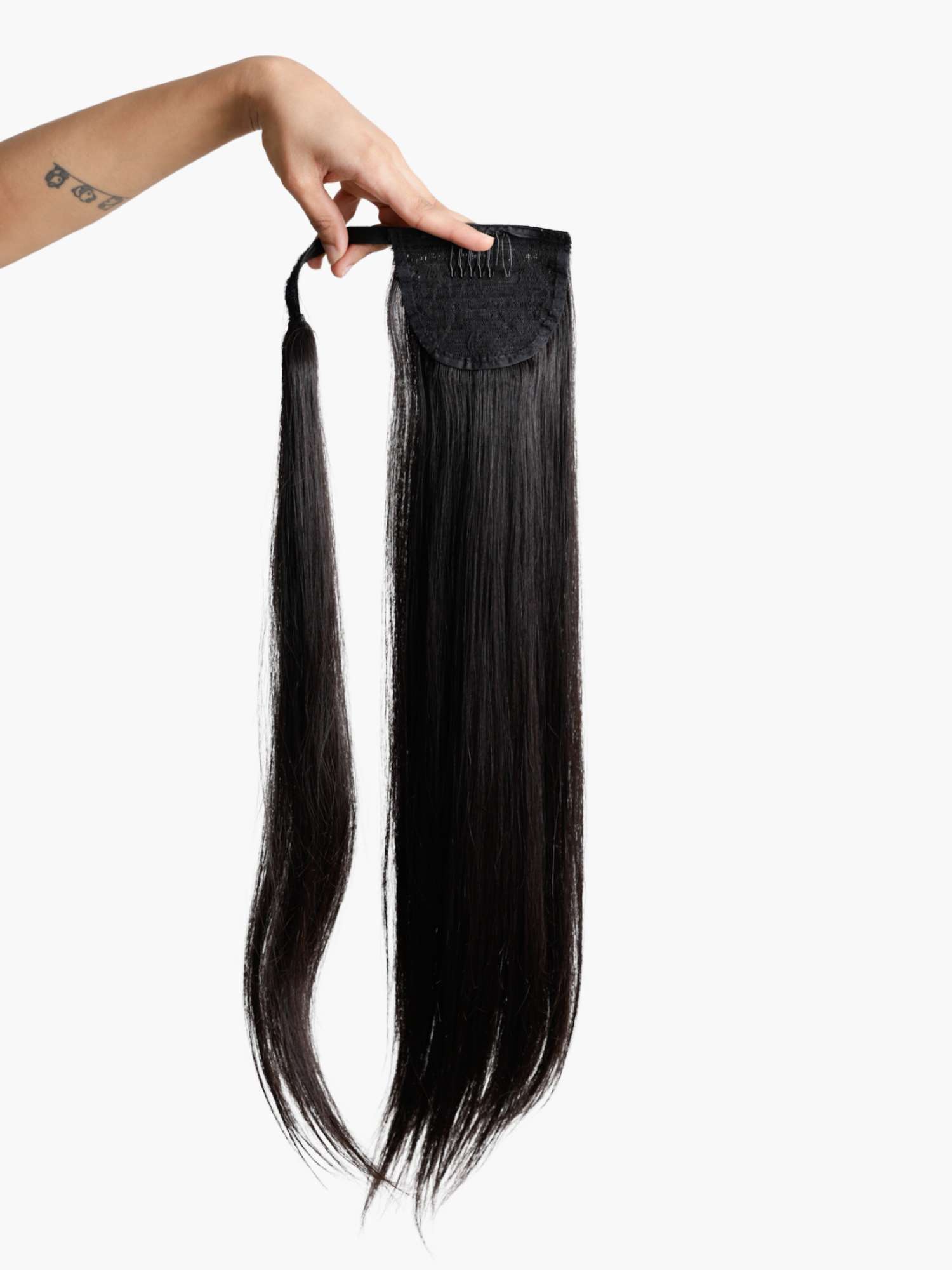 22 Inch straight  dark blackstraight  Hair Extensions Ponytail One  Piece Tie Up Ponytail Clip in Hair Extensions Hairpiece Binding Pony Tail  Extension for Girl Lady Woman  Amazonin Beauty