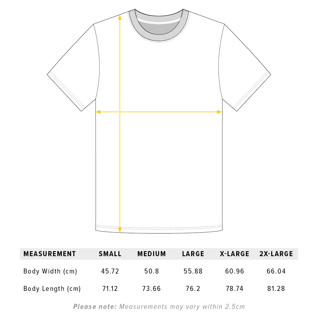 T-Shirt Size Guide 2024