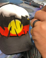 Aboriginal Flag Graffiti Hat