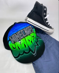 Graffiti Minecraft Hat personalised with your name