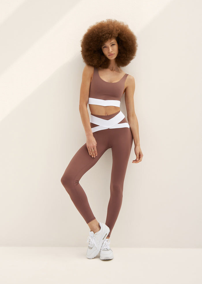 tracee legging - desert rose – BodyLanguageSportswear