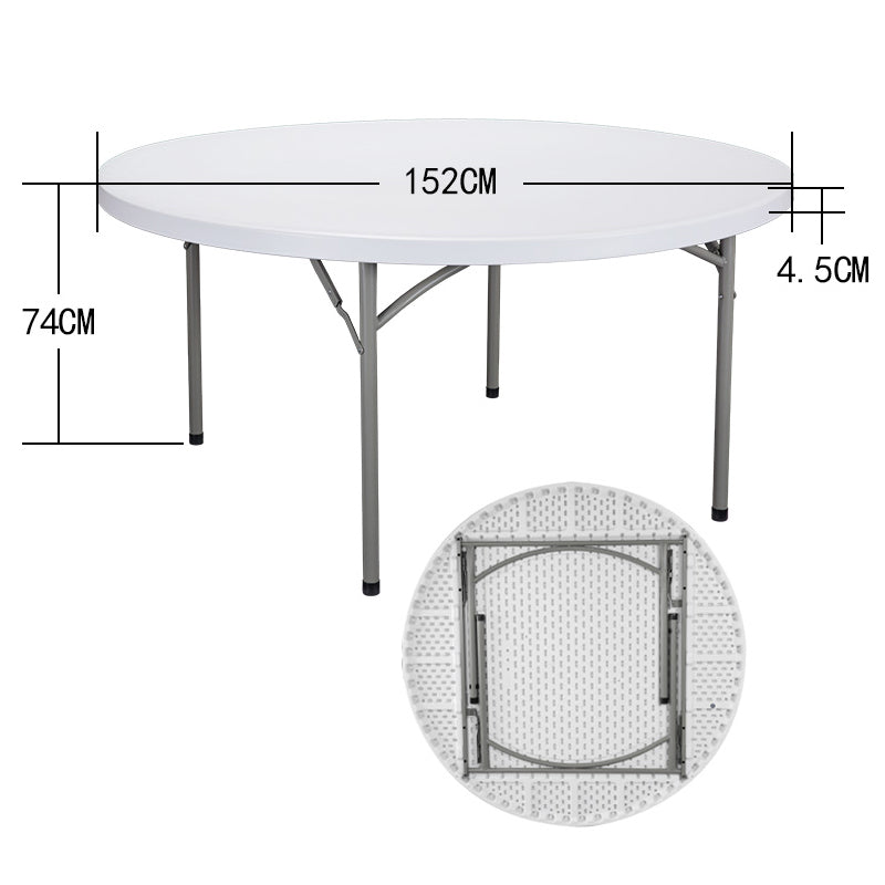 圓折疊枱、圓摺枱