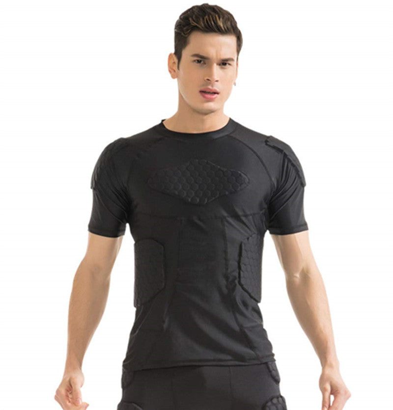 under armour football padded compression shirt