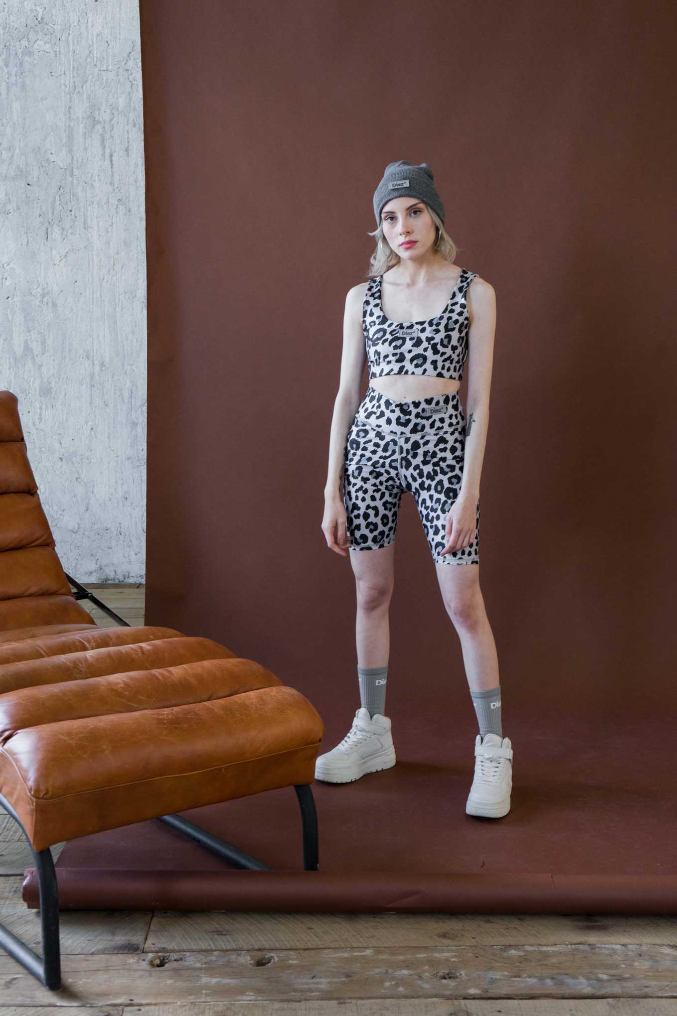 BIKER ANIMAL PRINT GRIS EXPONENTIAL