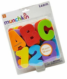 munchkin letters and numbers bath toys