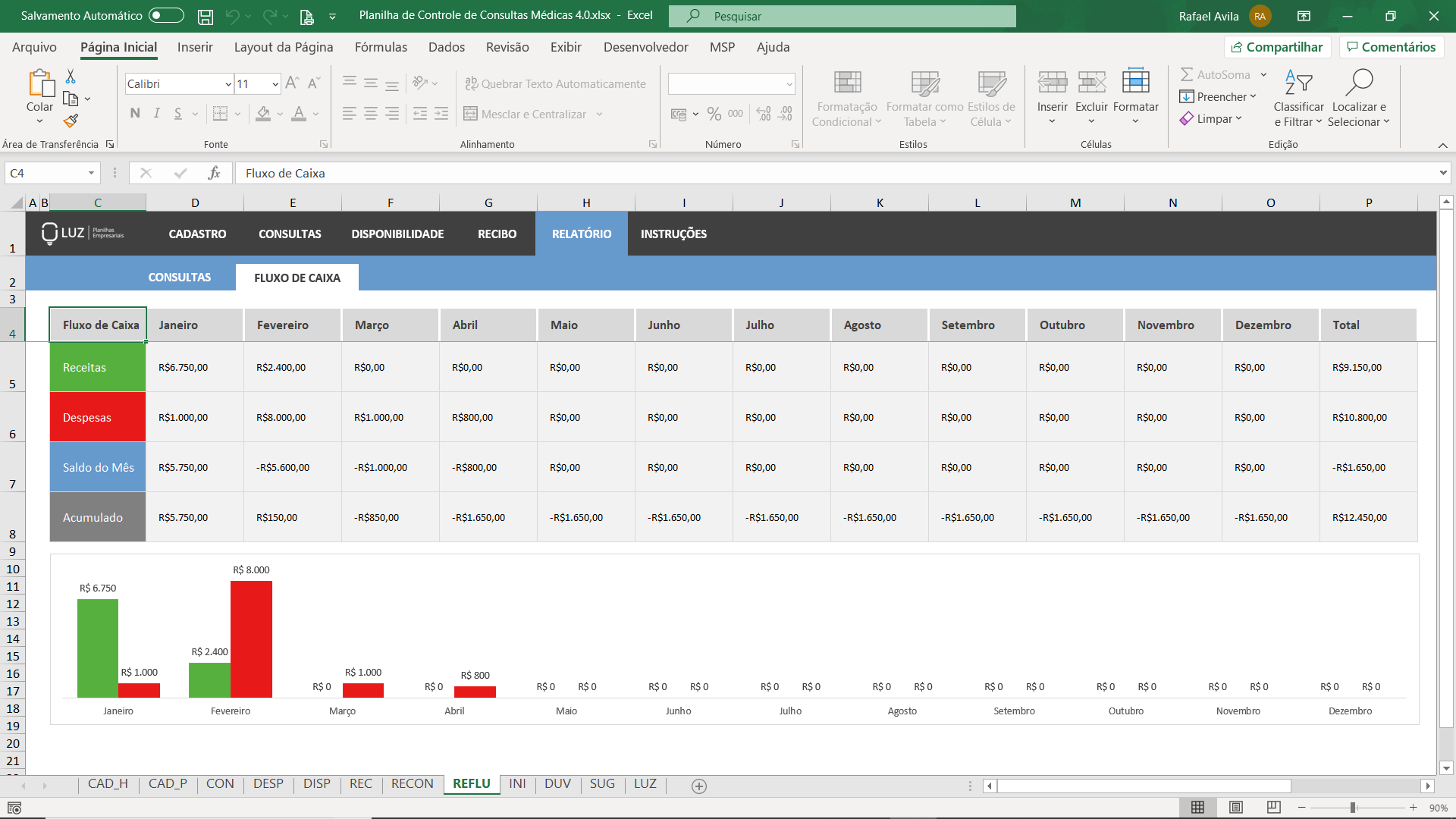 Planilha De Controle De Consultas M Dicas Em Excel Planilhas Prontas Hot Sex Picture 1029