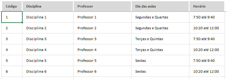 Planilha de Controle de Notas de Alunos 3