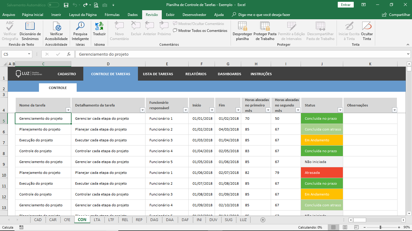 Planilha De Controle De Tarefas Em Excel Planilhas Em Excel Porn Hot Sex Picture 4216