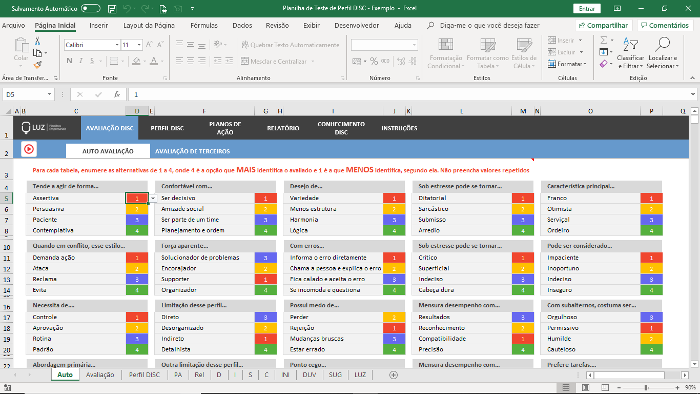 Planilhasvc Planilha De Teste De Perfil Disc Em Excel 40 1634