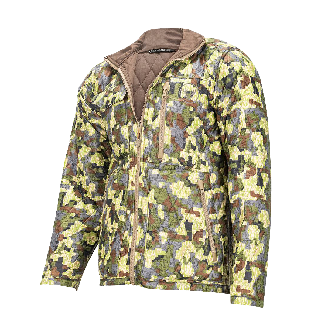 FORLOH Merino wool hunting jacket in deep cover camouflage