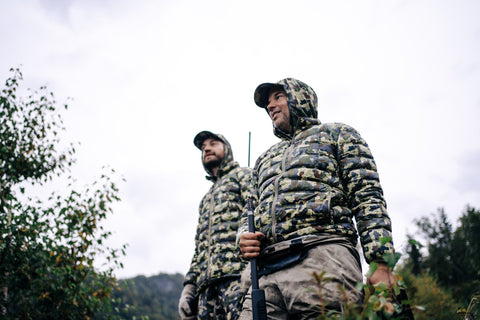 two hunters on a late season deer hunting trip