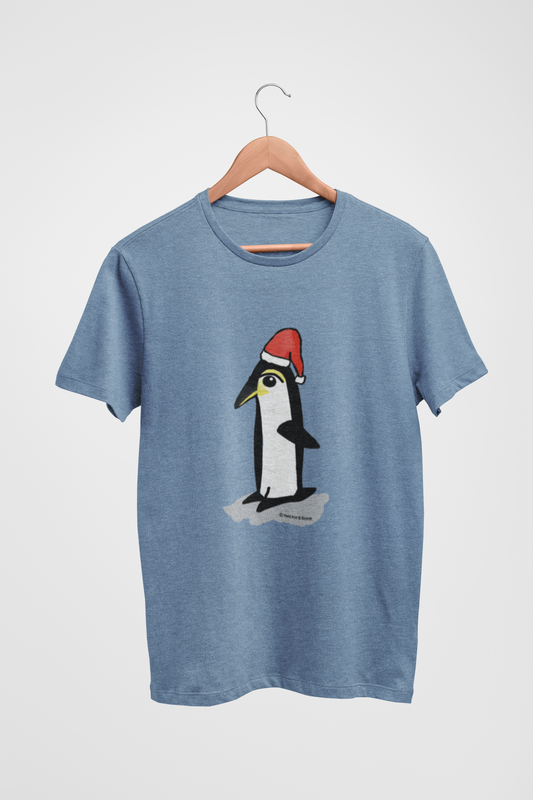 White Christmas Cute Santa Penguin Chrismas Shirt