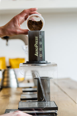 Brewing coffee with AeroPress