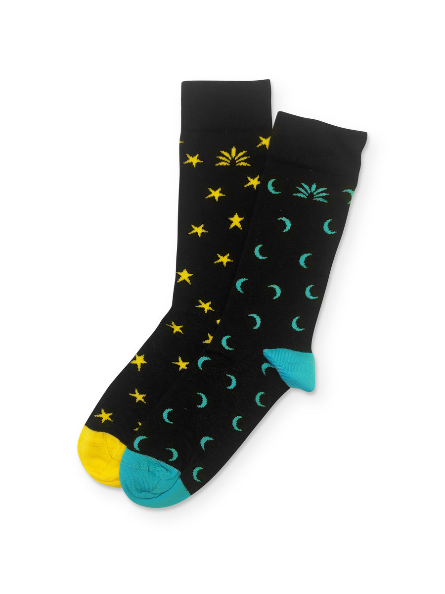 Star & Moon Mismatch Socks – Soloflow Brand