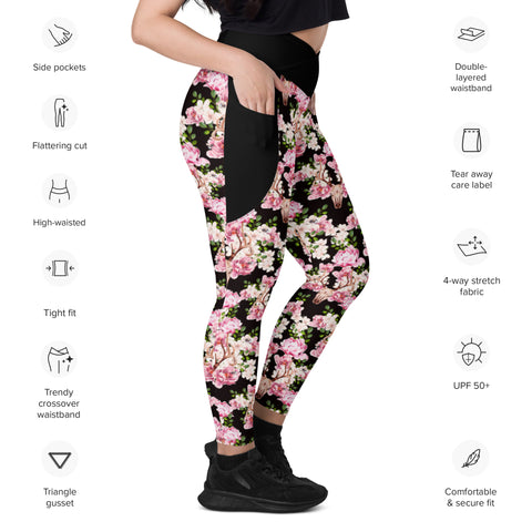 Abebe Crossover leggings with pockets