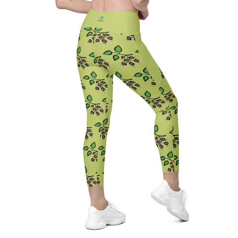 Sata Blueberries - Rose Bud - Crossover Leggings with Pockets – Abenaki to  Zuni