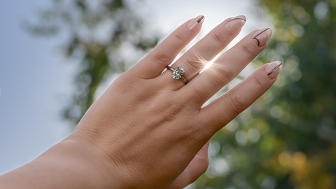 Bague en or avec diamant