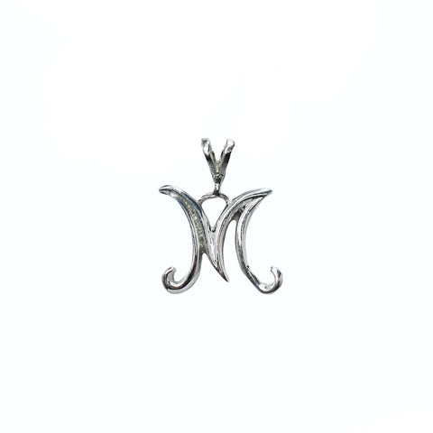 pendentif en argent lettre de l'alphabet