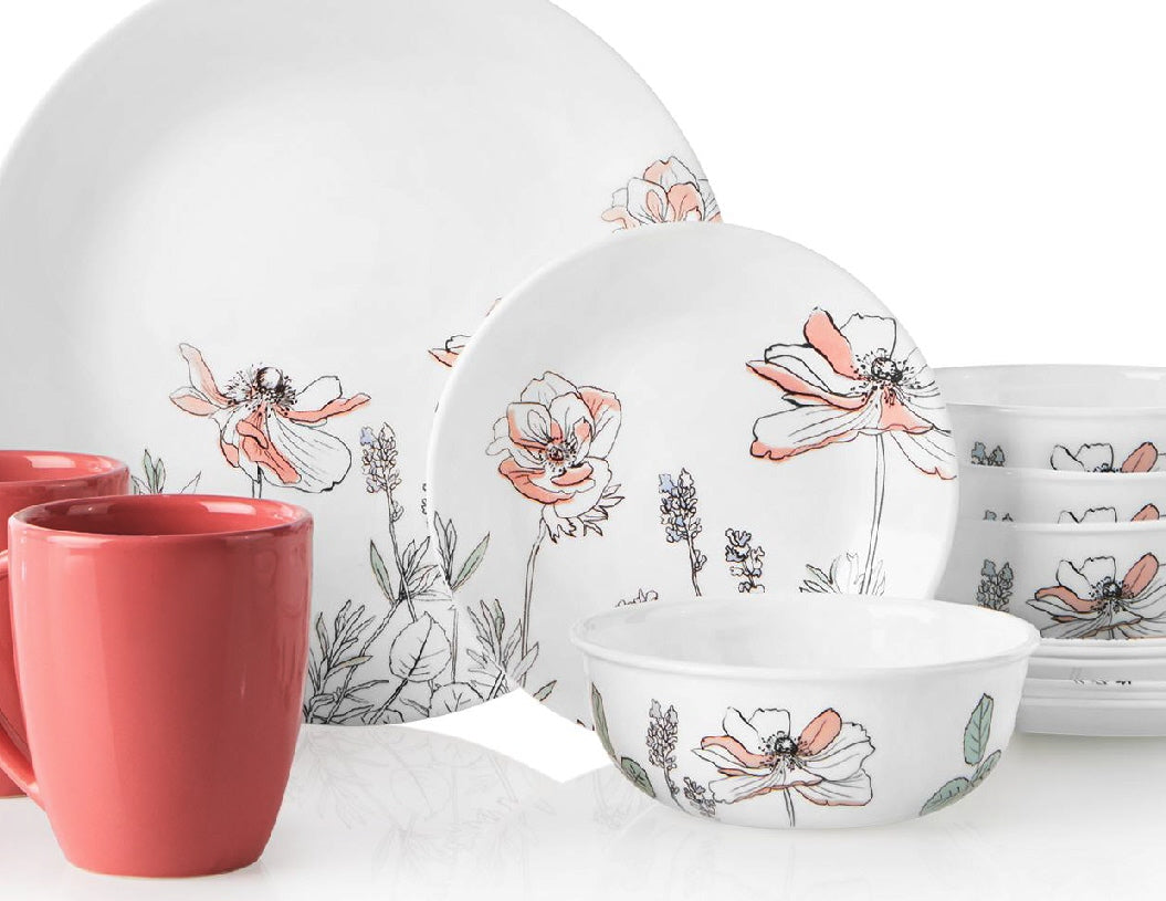 new-16-pc-corelle-signature-poppy-print-dinnerware-set-pale-pink-wh-tarlton-place