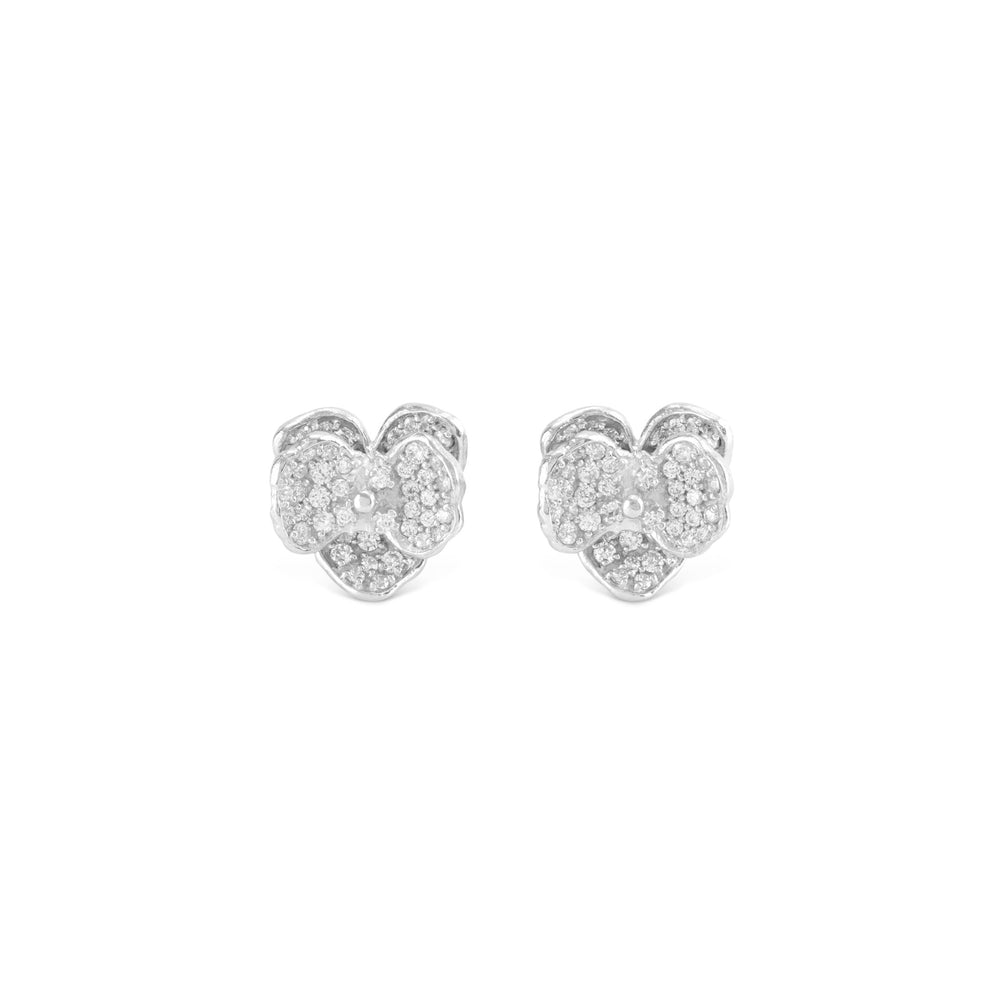 Orchid 11mm Earring with Diamonds