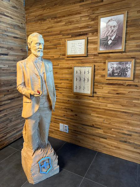 Karl Elsener Statue at Victorinox in Ibach, Switzerland