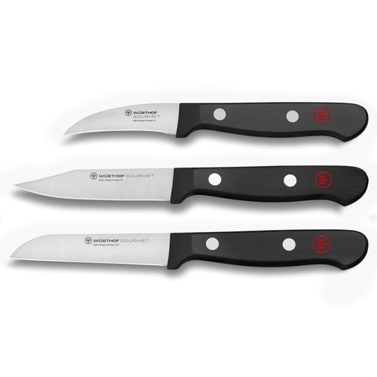 Wüsthof Gourmet 4-Piece Knife Set in Acacia Tray