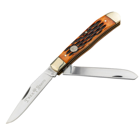 Boker Medium Stockman Pocket Knife 2.95 4034 Satin Clip Point