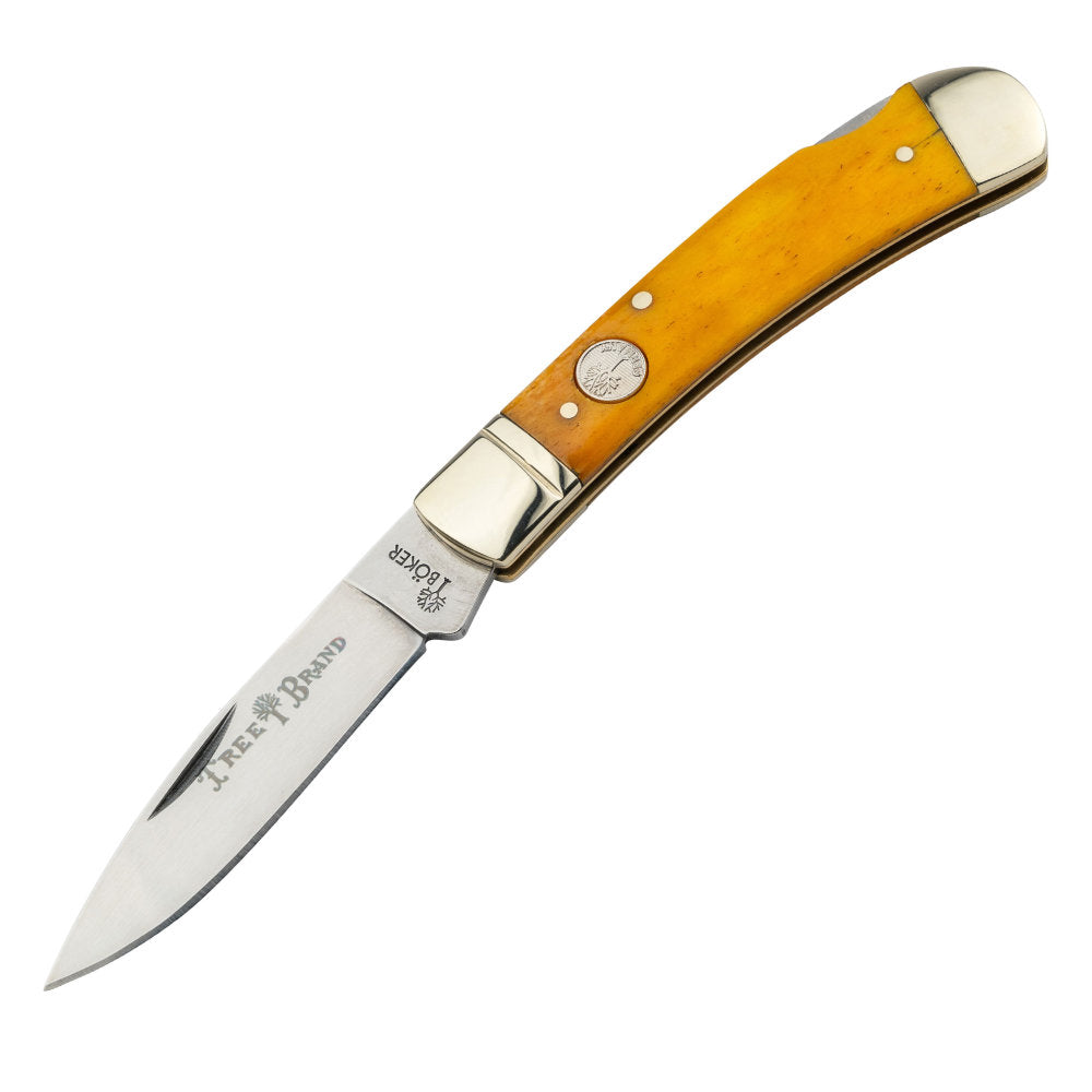 Boker Folding Hunter Lockblade, Smooth White, BK-1011SWB