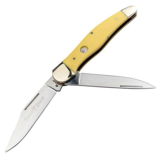 Boker Traditional Series 2.0 Tree Brand Mini Trapper Yellow Folding Kn –  Atlantic Knife Company