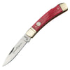  Boker Lockback 2.95 Inch Pocket Knife, Smooth Red