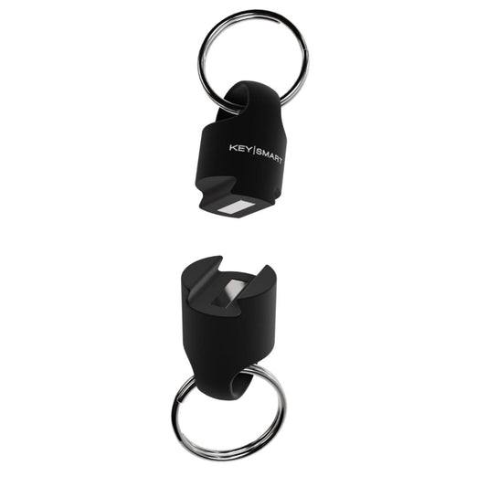 KeySmart Mini 5037680 Stainless Steel Black Minimalist Key Holder 