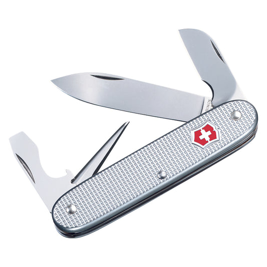 Victorinox Swiss Army 7 Folding Knife Silver/Ribbed 0.8150.26