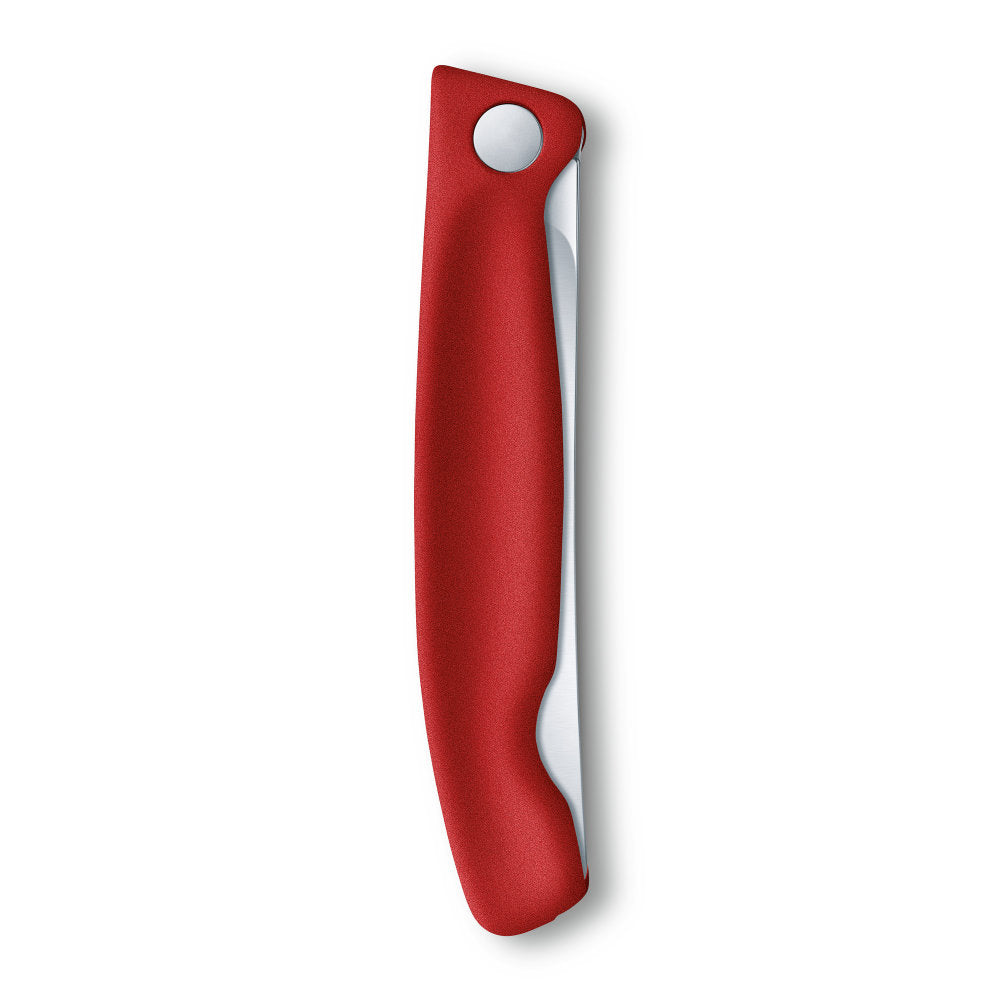  Victorinox Swiss Classic Foldable Paring Knife, Wavy Edge Red  4.3 in: Home & Kitchen