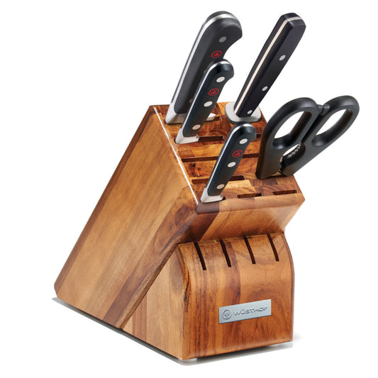 Wüsthof 10-Piece Stainless Steak and Carving Knife Set, Olivewood