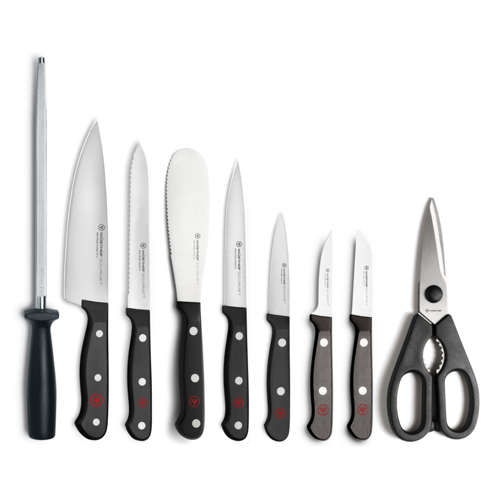 Wusthof Gourmet 4 Piece Steak Knife Set (White Handles)