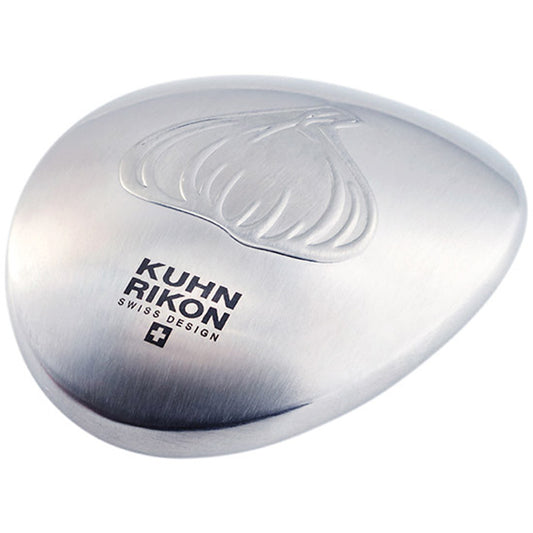Kuhn Rikon Epicurean Garlic Press, Stainless Steel, 6.5 x 1 x 1.5 inches,  Silver – Power On Plants