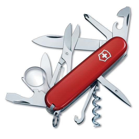  Victorinox Rambler Swiss Army Knife, Compact 10 Function Swiss  Made Pocket Knife with Magnetic Phillips Screwdriver, Scissors and Tweezers  – Red : Folding Camping Knives : Sports & Outdoors