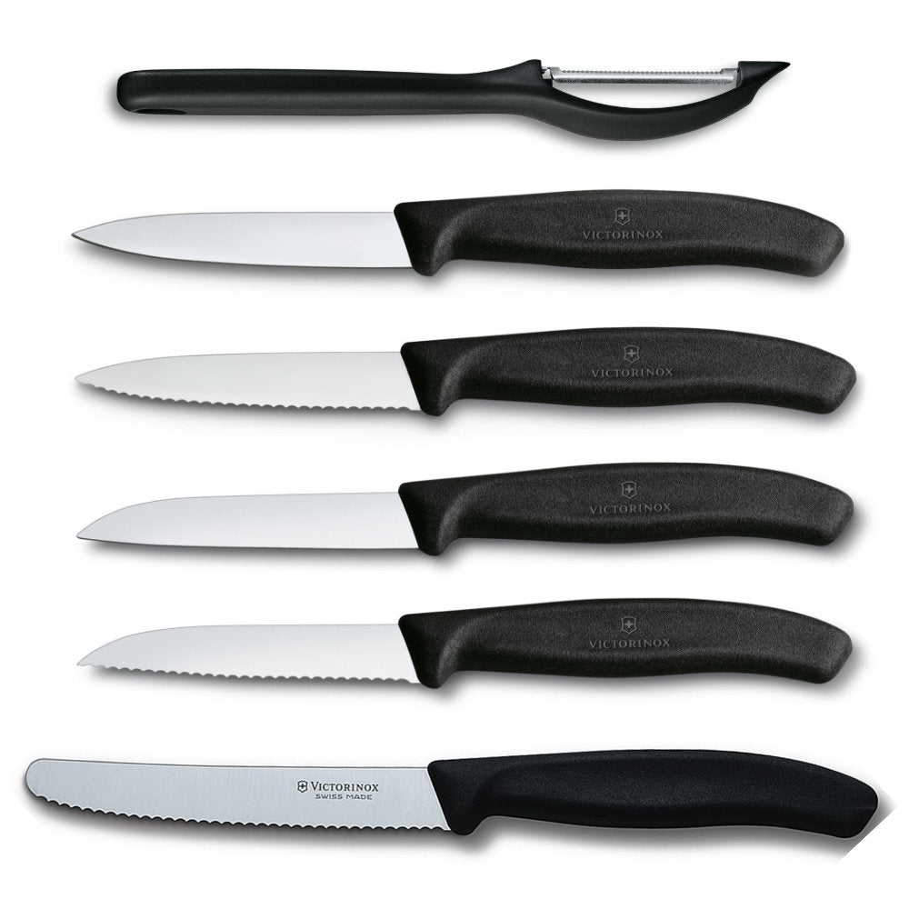 Swiss Classic 6-Piece Paring Knife Set by Victorinox at Swiss