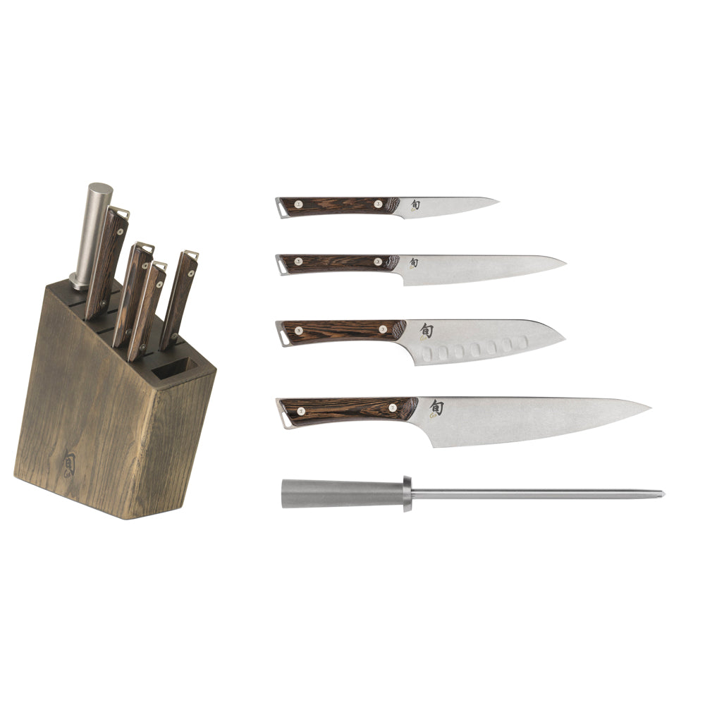 Buck Knives Kitchen Knife Block 6 Slot Wood Block Only No Knives