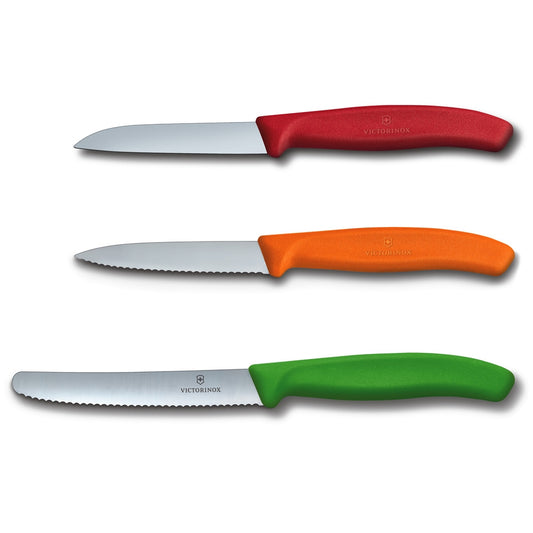  Victorinox Swiss Classic Foldable Paring Knife, Wavy Edge Red  4.3 in: Home & Kitchen