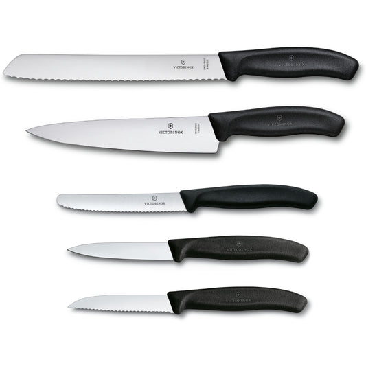 Victorinox Swiss Classic Paring Knife Set, 6 pieces in black - 6.7113.6G