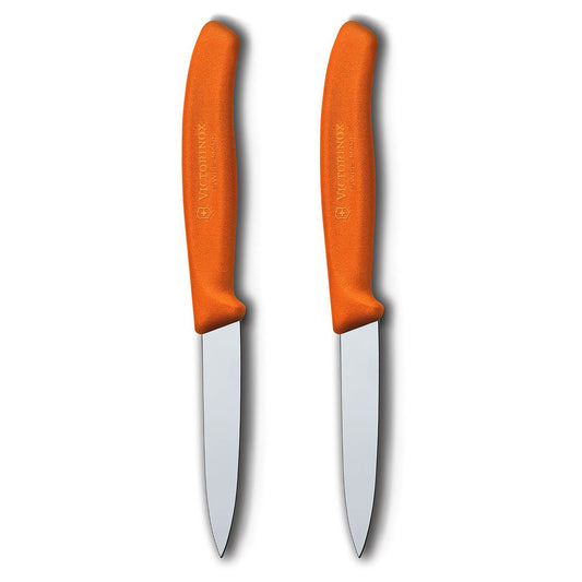 serrated paring knife, 3.25 spear point red - Whisk