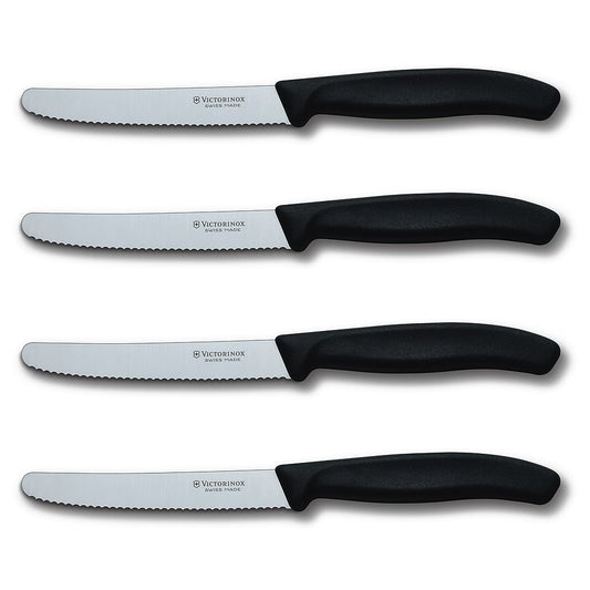 Victorinox Swiss Modern 2 Piece Serrated Steak Knife Set, Walnut Wood  Handles - KnifeCenter - 6.9000.12WG